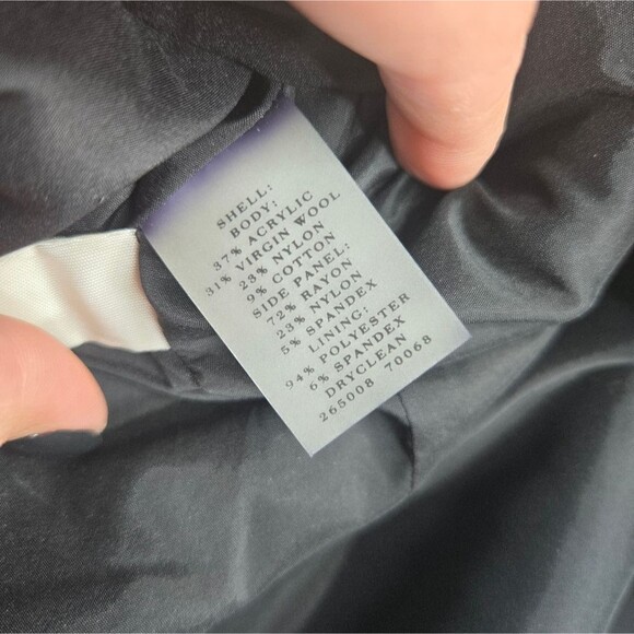 Ann Taylor Multimedia Wool Tweed Corpcore Pencil Skirt Neutral Textured Size 8 - Picture 8 of 8